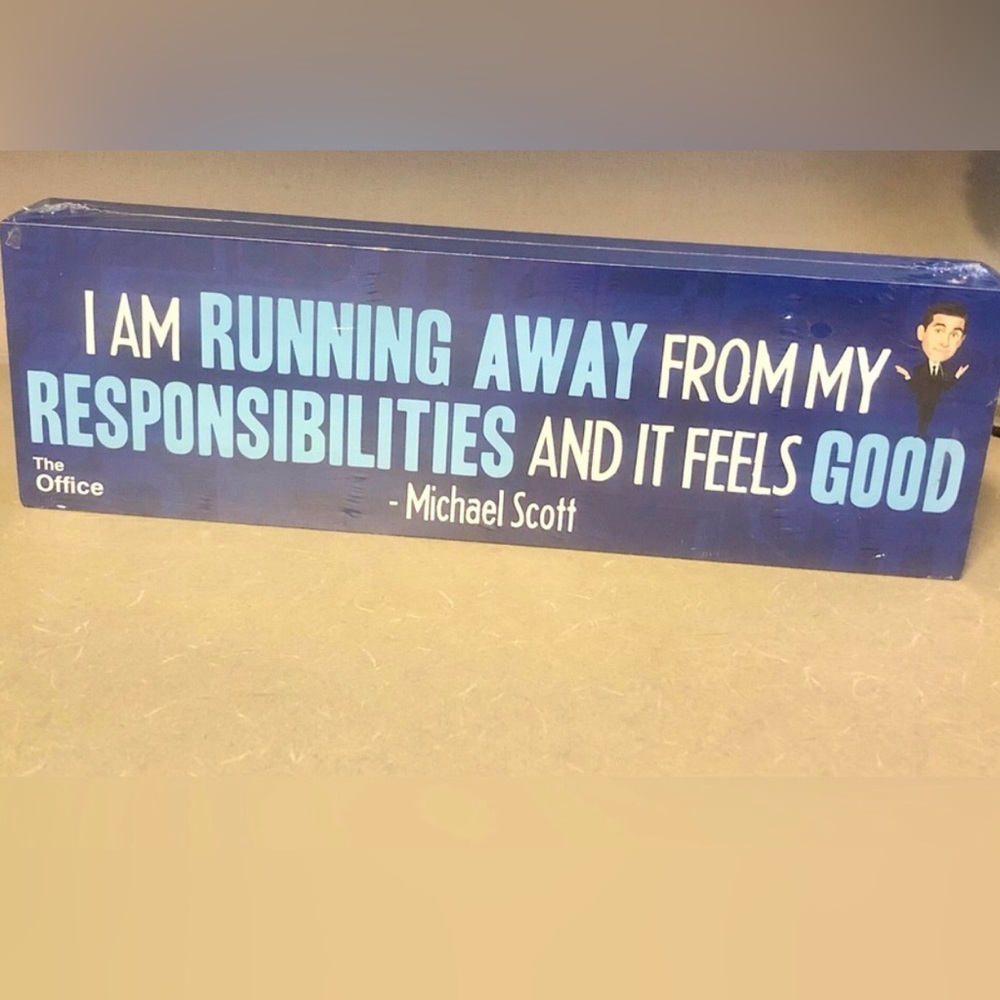 The Office Michael Scott box sign- NEW!